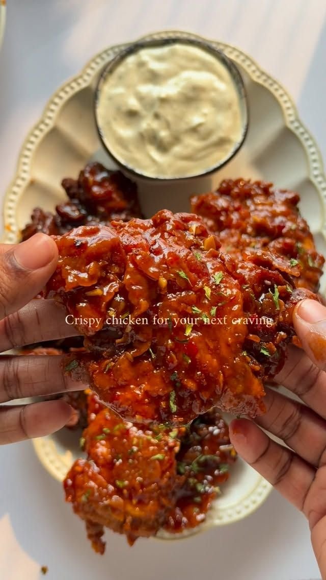 Crispy Chicken Strips with Sweet and Spicy Garlic Sauce