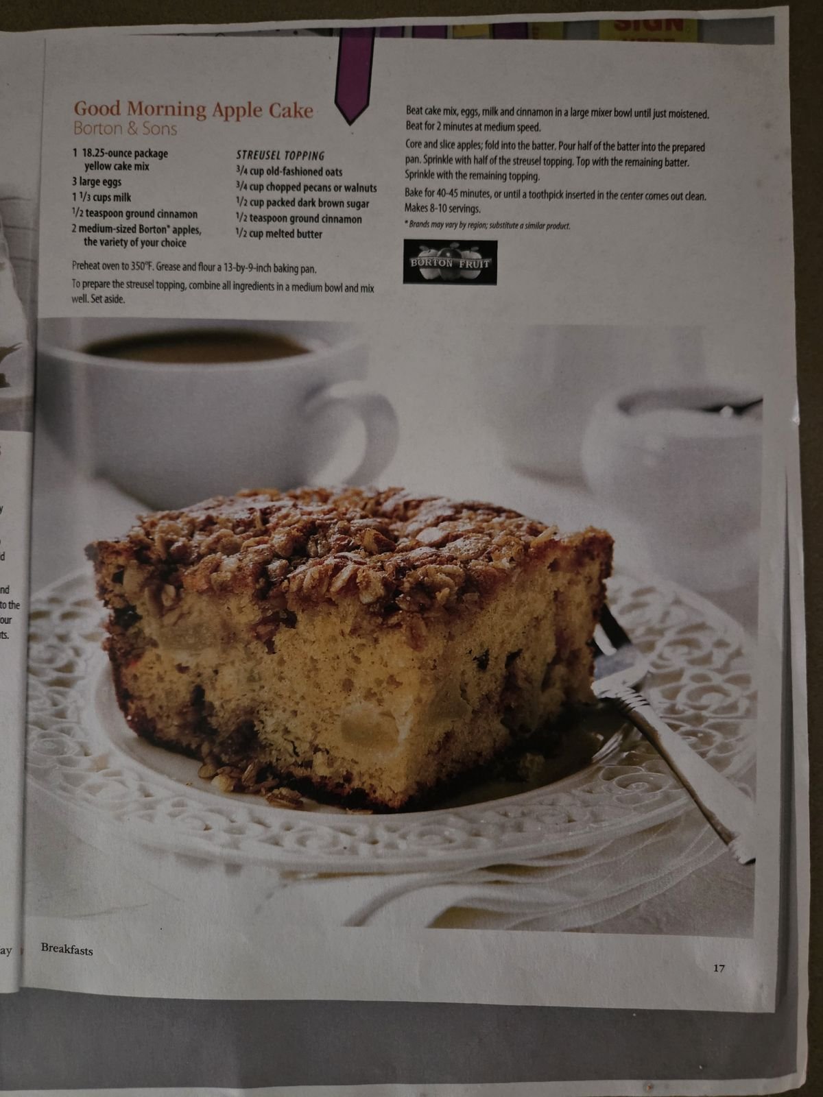 Good Morning Apple Cake
