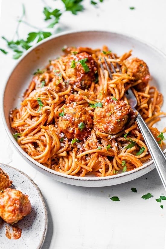 Instant Pot Spaghetti and Turkey Meatballs